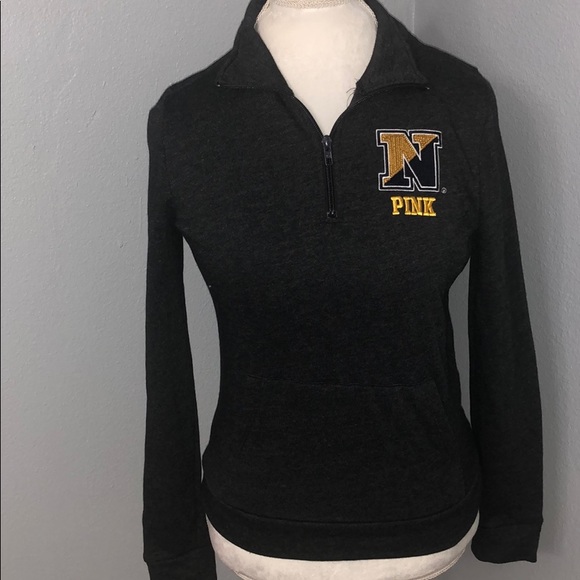 PINK Victoria's Secret Jackets & Blazers - Victoria’s Secret PINK Navy Half Zip Jacket XS NWT